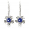 Pendientes flor Lapislázuli