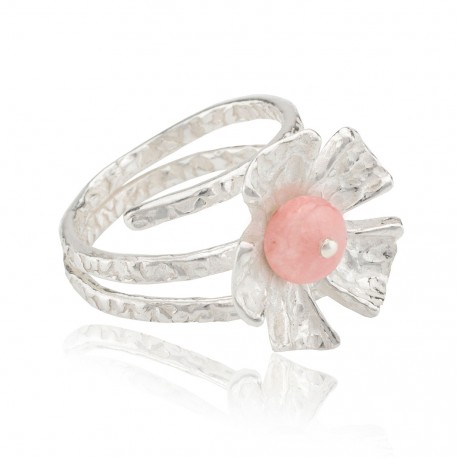 Anillo flor rodocrosita